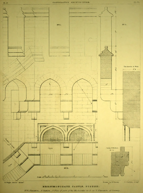 Examples of Gothic architecture selected from various ancient edifices in England 1895 г. Иллюстрация 90. Готическая архитектура, иллюстрации из 16-и книг, часть 2-я. Архитектор Антон Булатецкий
