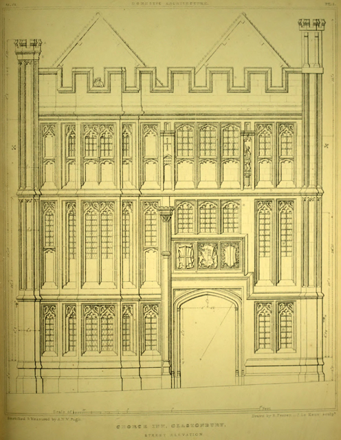 Examples of Gothic architecture selected from various ancient edifices in England 1895 г. Иллюстрация 139. Готическая архитектура, иллюстрации из 16-и книг, часть 2-я. Архитектор Антон Булатецкий