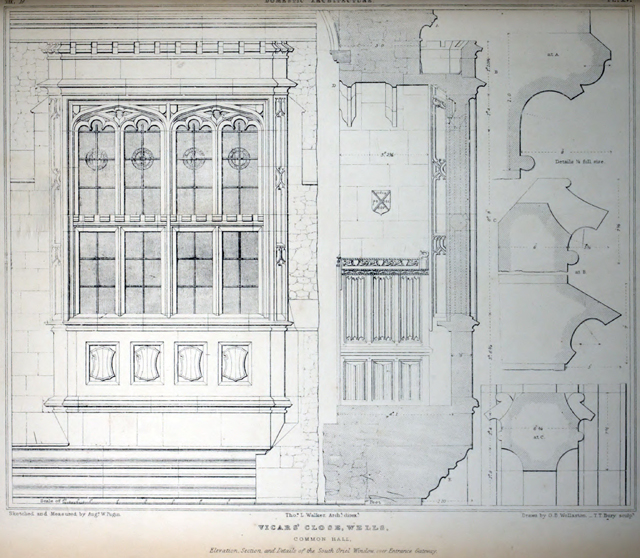 Examples of Gothic architecture selected from various ancient edifices in England 1895 г. Иллюстрация 165. Готическая архитектура, иллюстрации из 16-и книг, часть 2-я. Архитектор Антон Булатецкий