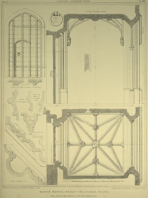 Examples of Gothic architecture selected from various ancient edifices in England 1895 г. Иллюстрация 189. Готическая архитектура, иллюстрации из 16-и книг, часть 2-я. Архитектор Антон Булатецкий