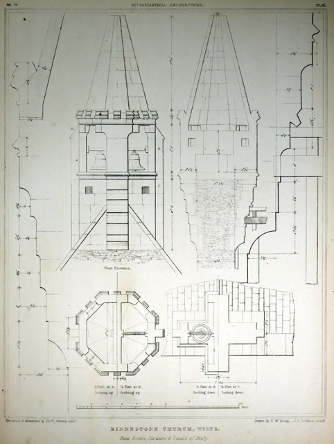 Examples of Gothic architecture selected from various ancient edifices in England 1895 г. Иллюстрация 223. Готическая архитектура, иллюстрации из 16-и книг, часть 2-я. Архитектор Антон Булатецкий