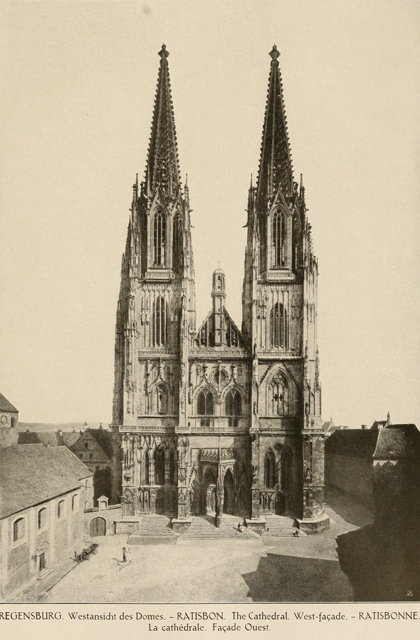 German architecture of the middle ages and Renaissance 1920 г. Иллюстрация 119. Готическая архитектура, иллюстрации из 16-и книг, часть 2-я. Архитектор Антон Булатецкий