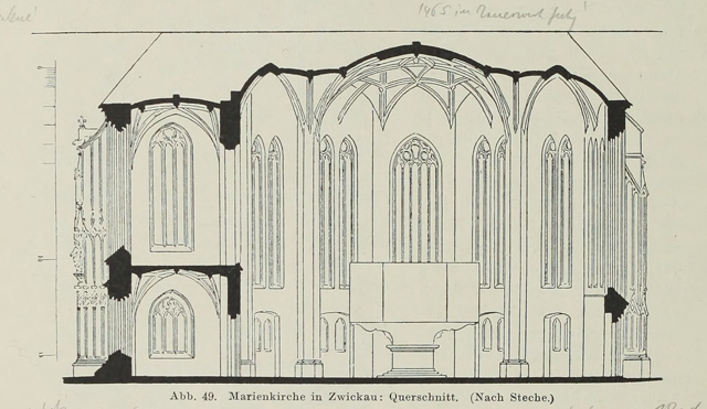 Late Gothic and Renaissance contribution to the history of German Architecture 1899 г. Иллюстрация 50. Готическая архитектура, иллюстрации из 16-и книг, часть 3-я. Архитектор Антон Булатецкий