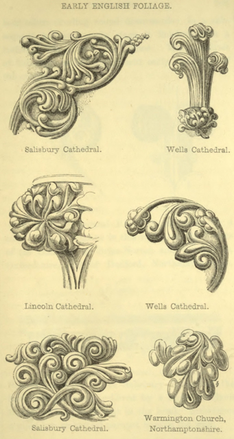 The principles of Gothic ecclesiastical architecture 1859 г. Иллюстрация 87. Готическая архитектура, иллюстрации из 16-и книг, часть 3-я. Архитектор Антон Булатецкий