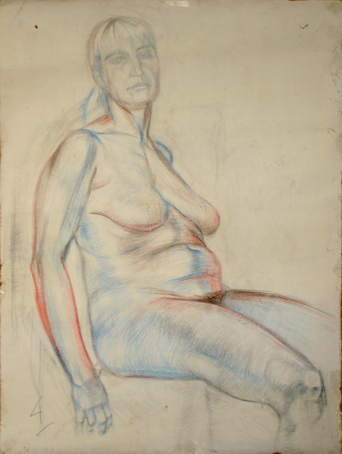 Учебный рисунок 2. Наброски и рисунки 1993-95. Художник Алиса Зражевская